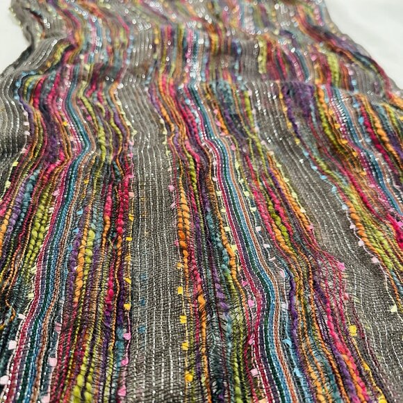 Anika Dali Accessories - Anika Dali Infinity Scarf Cowl Snood Multicolor Threads Silver Shimmer 34x17”